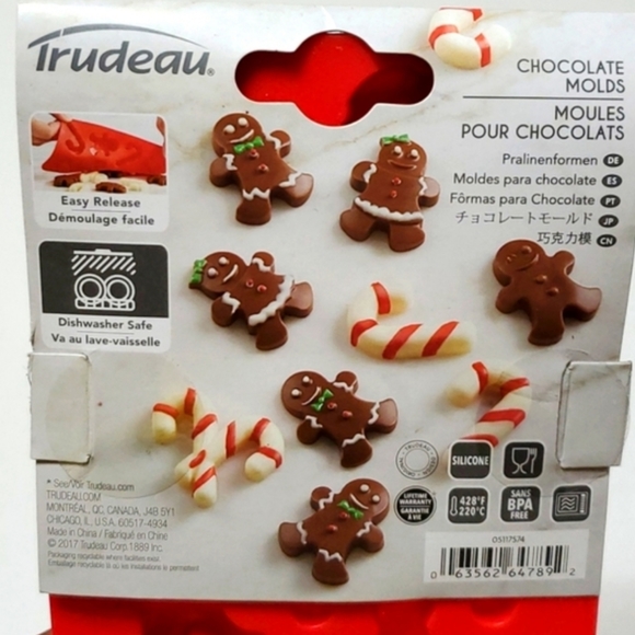 Chocolate Molds Christmas Themed By Trudeau 2 Pcs Set - Picture 8 of 14